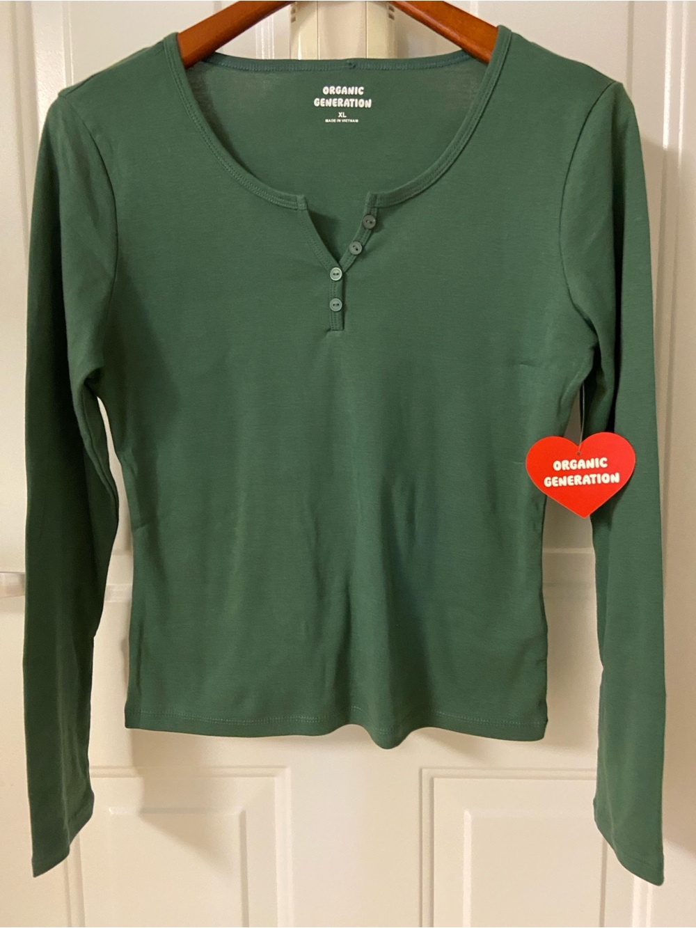 Long-Sleeve Henley Top